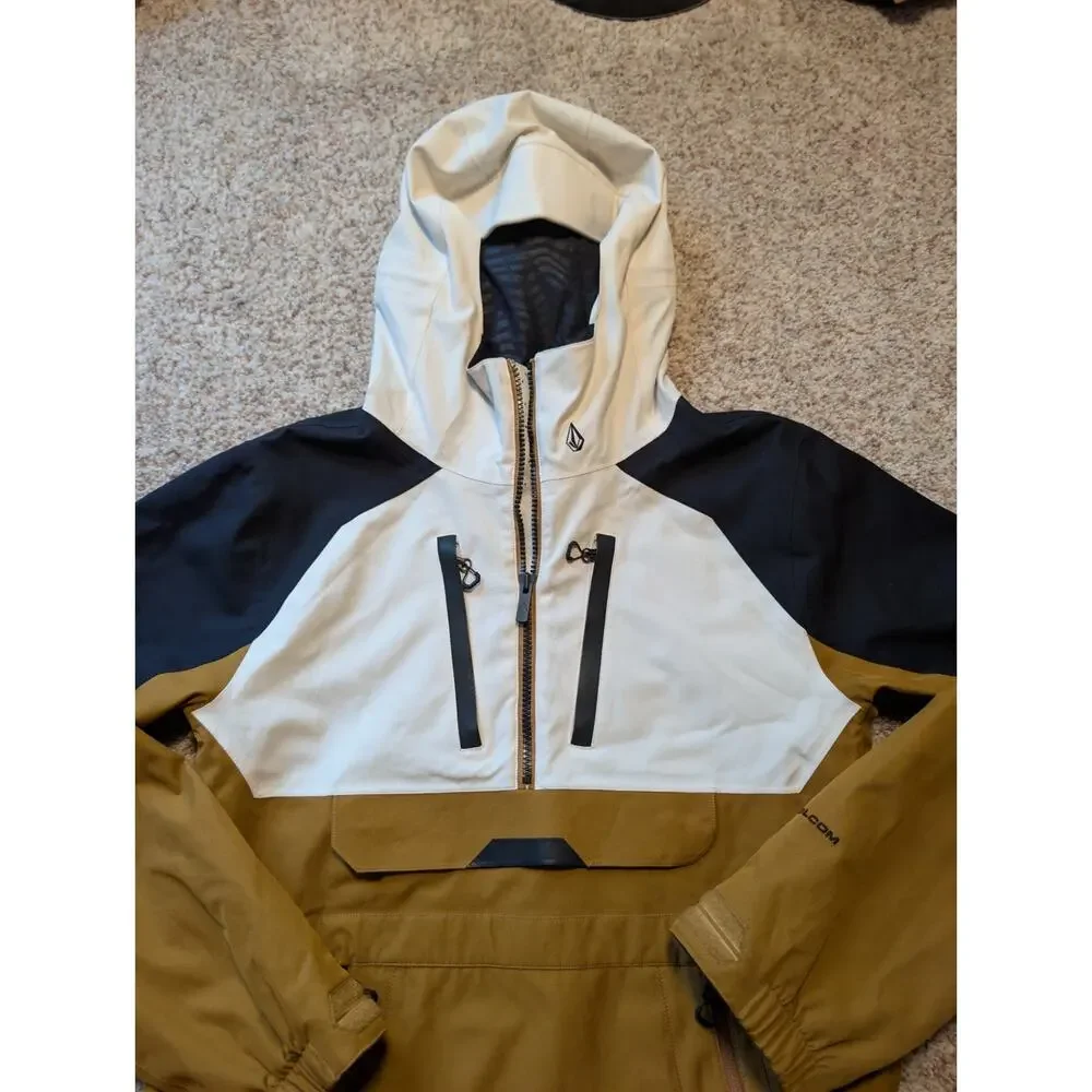 Volcom Men's Brighton Pullover 15K Waterproof Snowboard Anorak Jacket Size M